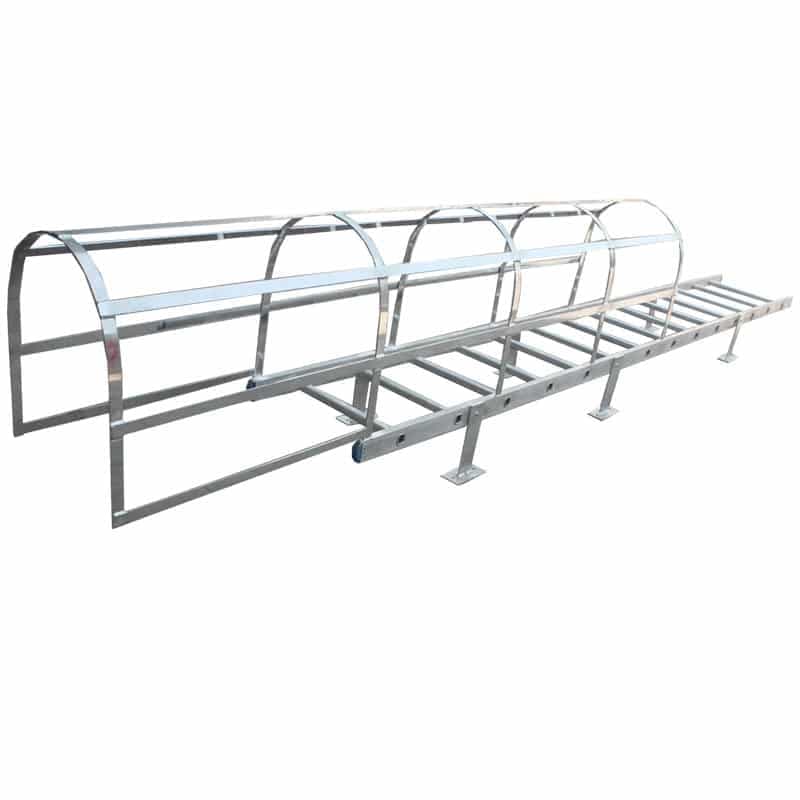 Customizable Aluminum Cage Ladder Models – Ladder supplier in UAE