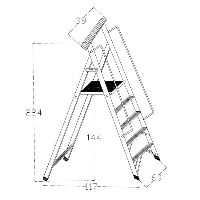 Heavy-Duty Step Ladder – thumbnail 3