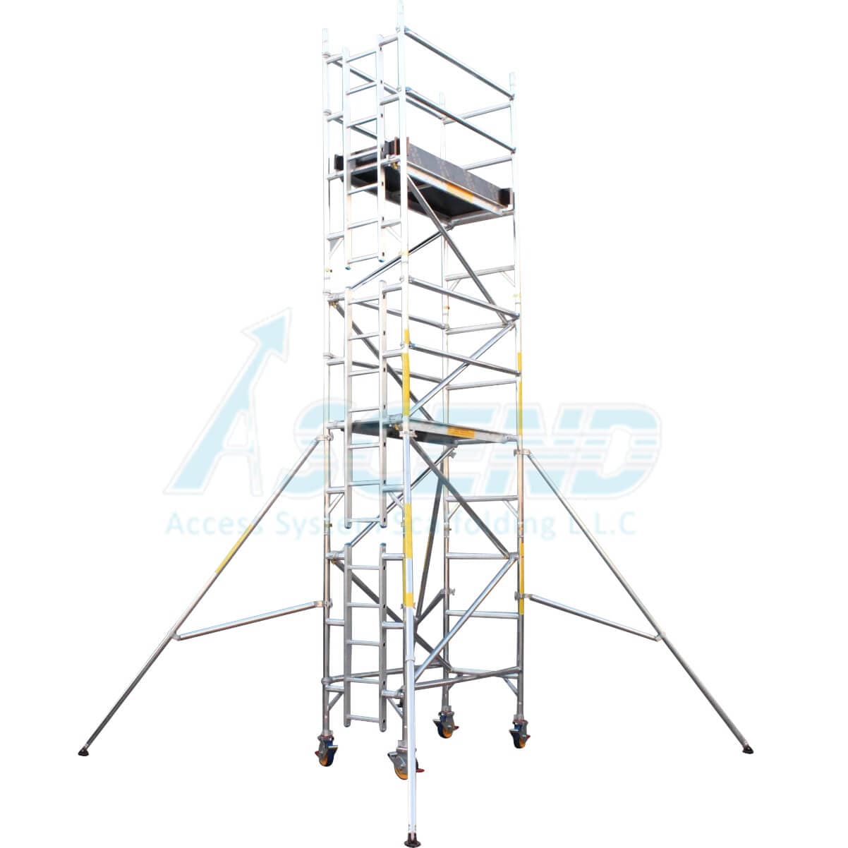 Aluminum Tower – Single Width (80 cm x 178 cm) Platform 4.5 m – Scaffolding supplier in UAE