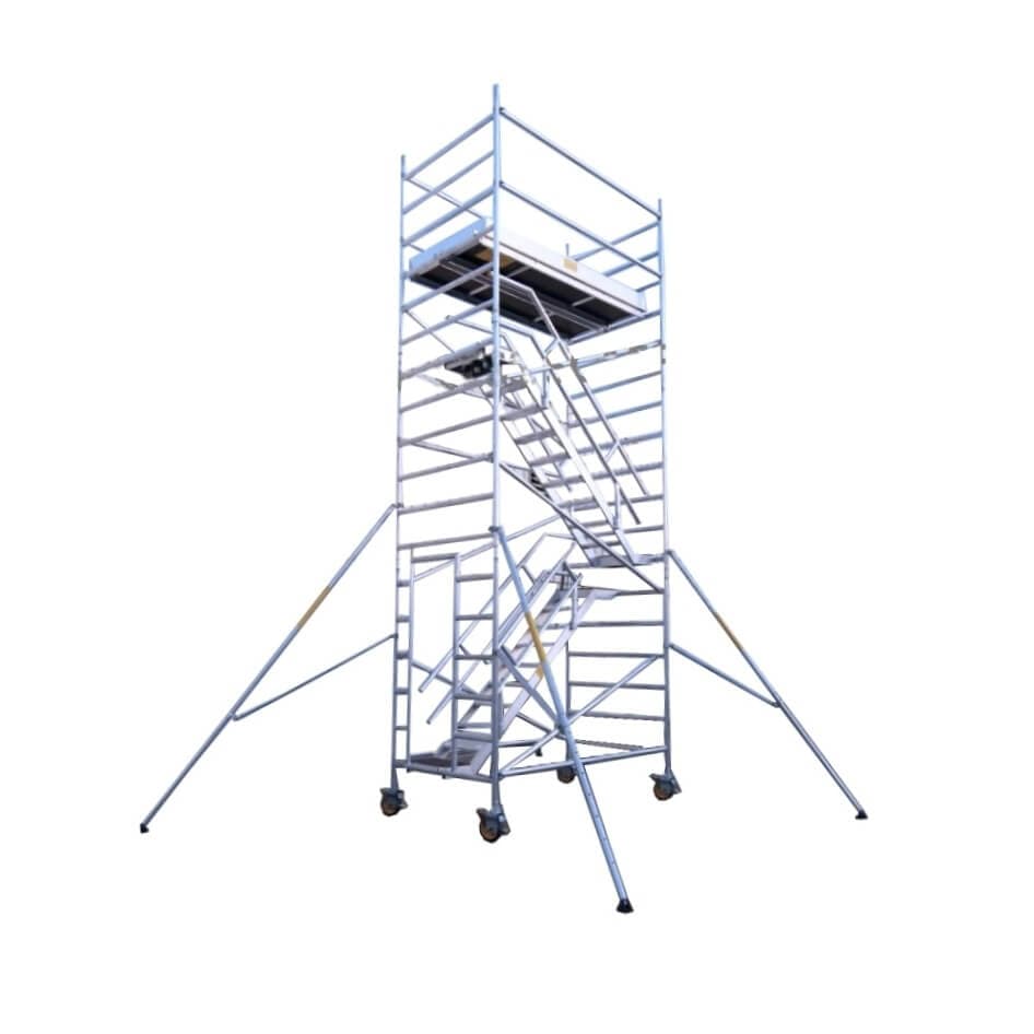 Double Width (140 cm x 255 cm) Stairway Tower – Platform 5.0 m – Scaffolding supplier in UAE