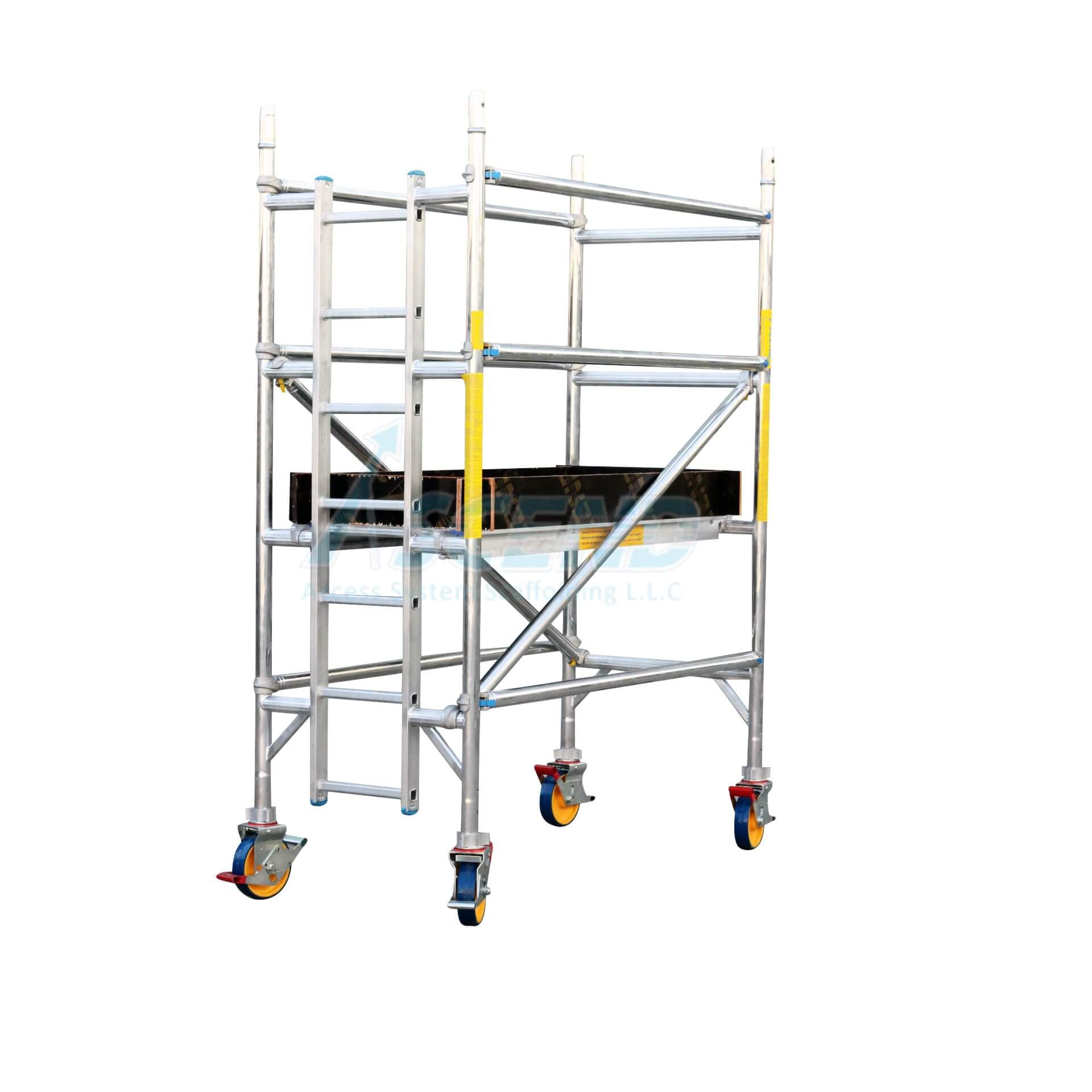 Aluminum Tower – Single Width (80 cm x 178 cm) Platform 1.0 m – Scaffolding supplier in UAE