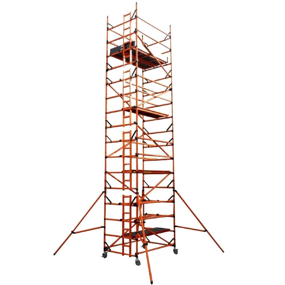 Fiberglass Tower – Double Width (141 cm x 210 cm) – Platform 9.0 m – Scaffolding supplier in UAE