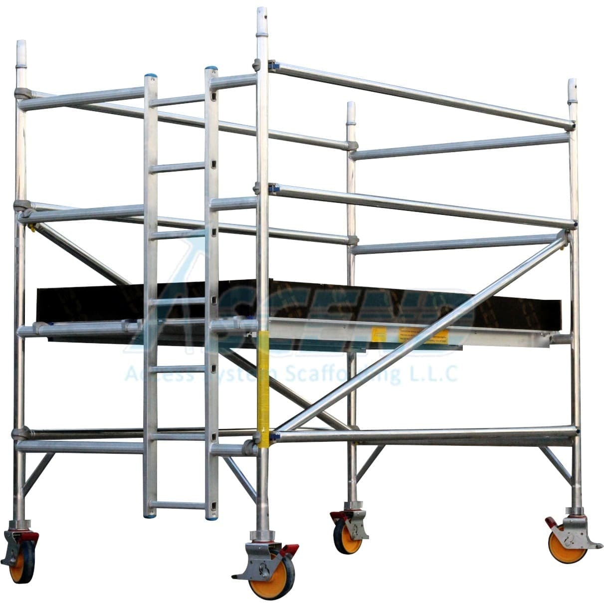Aluminum Tower Double Width (140 cm x 255 cm) Platform 1.0 m – Scaffolding supplier in UAE