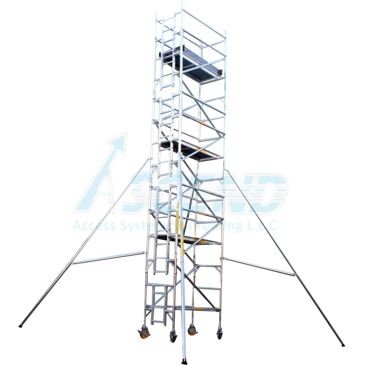 Aluminum Tower – Single Width (80 cm x 178 cm) Platform 6.0 m – Scaffolding supplier in UAE