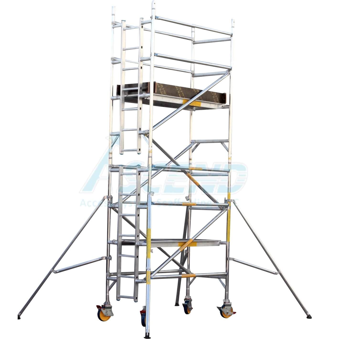 Aluminum Tower – Single Width (80 cm x 178 cm) Platform 2.0 m – Scaffolding supplier in UAE